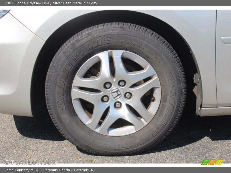 Silver Pearl Metallic / Gray 2007 Honda Odyssey EX-L