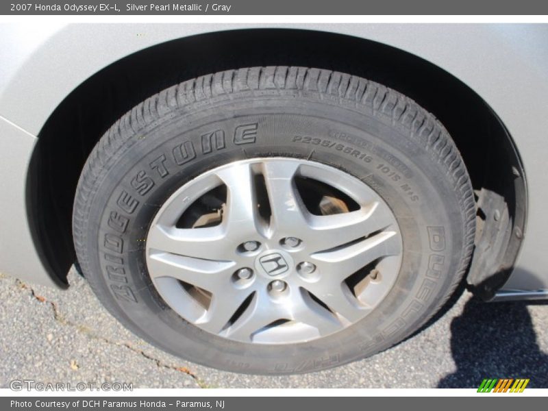 Silver Pearl Metallic / Gray 2007 Honda Odyssey EX-L