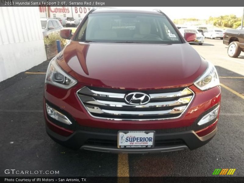 Serrano Red / Beige 2013 Hyundai Santa Fe Sport 2.0T
