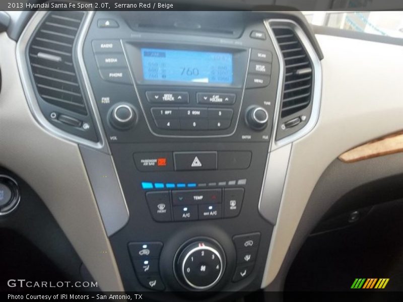 Serrano Red / Beige 2013 Hyundai Santa Fe Sport 2.0T