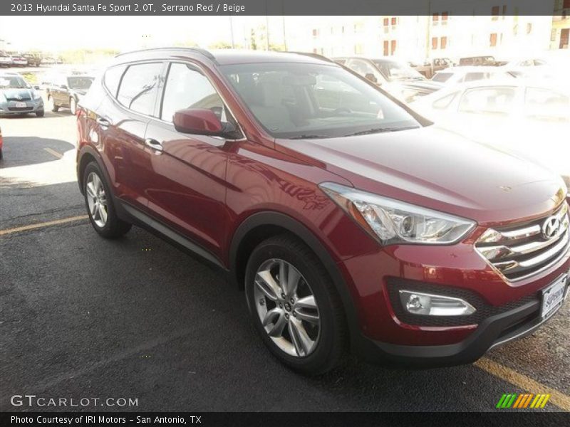 Serrano Red / Beige 2013 Hyundai Santa Fe Sport 2.0T