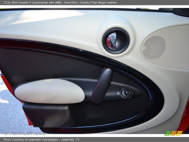 Pure Red / Gravity Polar Beige Leather 2012 Mini Cooper S Countryman All4 AWD