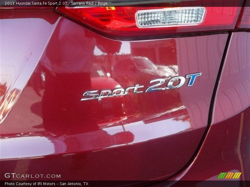 Serrano Red / Beige 2013 Hyundai Santa Fe Sport 2.0T