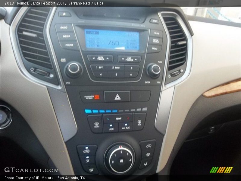 Serrano Red / Beige 2013 Hyundai Santa Fe Sport 2.0T