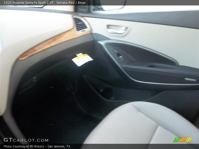 Serrano Red / Beige 2013 Hyundai Santa Fe Sport 2.0T