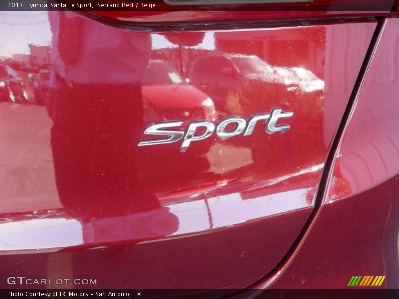 Serrano Red / Beige 2013 Hyundai Santa Fe Sport
