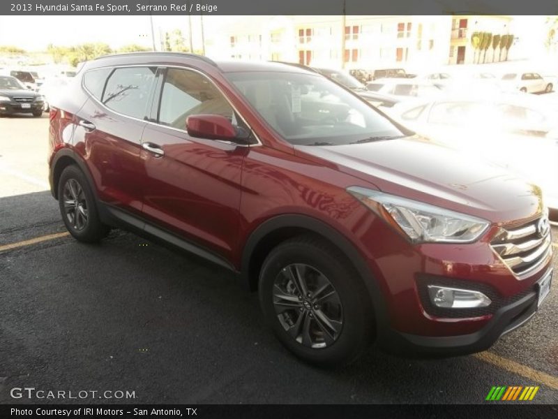 Serrano Red / Beige 2013 Hyundai Santa Fe Sport