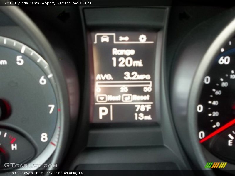 Serrano Red / Beige 2013 Hyundai Santa Fe Sport