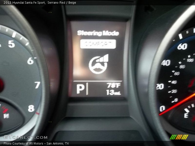 Serrano Red / Beige 2013 Hyundai Santa Fe Sport