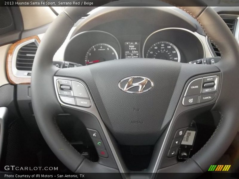 Serrano Red / Beige 2013 Hyundai Santa Fe Sport