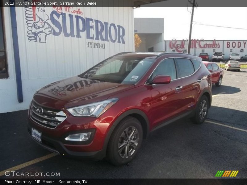 Serrano Red / Beige 2013 Hyundai Santa Fe Sport