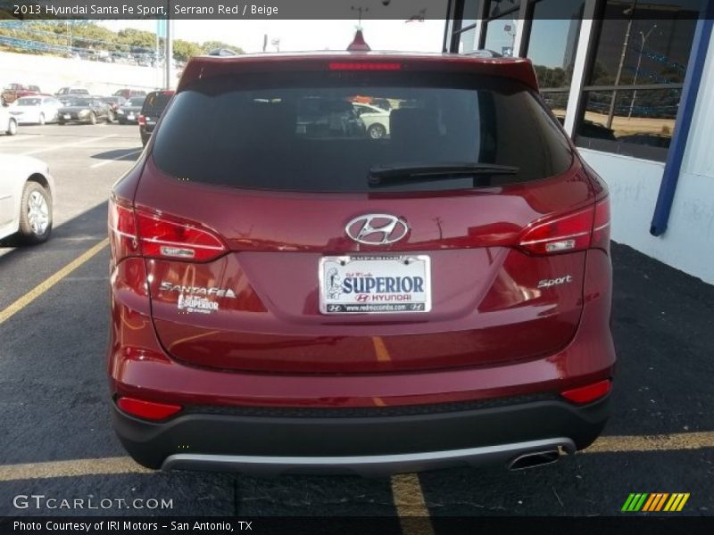 Serrano Red / Beige 2013 Hyundai Santa Fe Sport