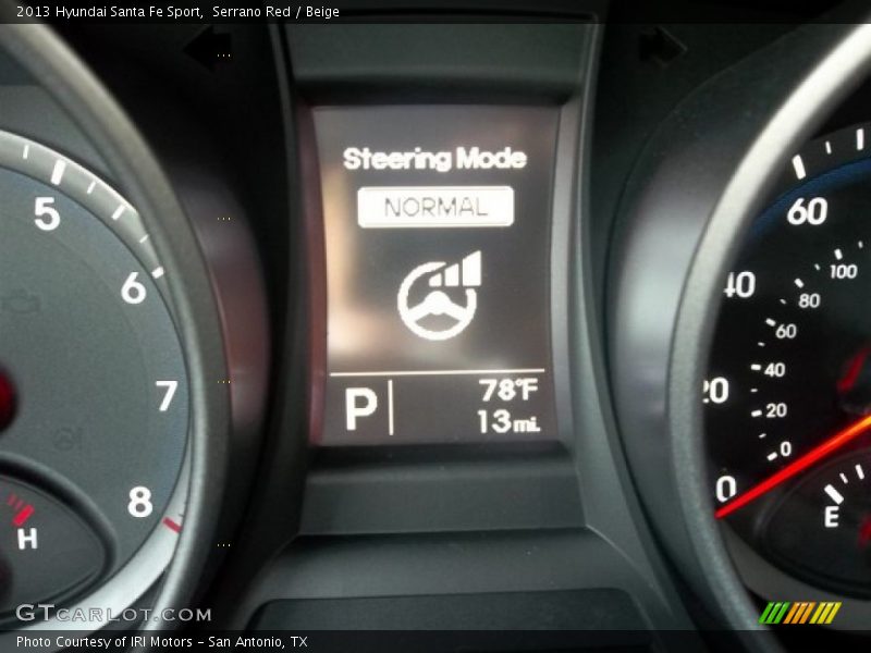 Serrano Red / Beige 2013 Hyundai Santa Fe Sport