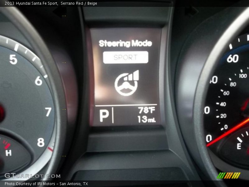 Serrano Red / Beige 2013 Hyundai Santa Fe Sport