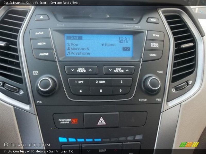 Serrano Red / Beige 2013 Hyundai Santa Fe Sport