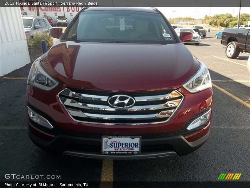 Serrano Red / Beige 2013 Hyundai Santa Fe Sport