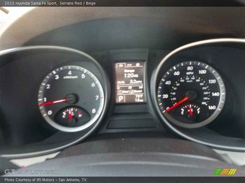 Serrano Red / Beige 2013 Hyundai Santa Fe Sport