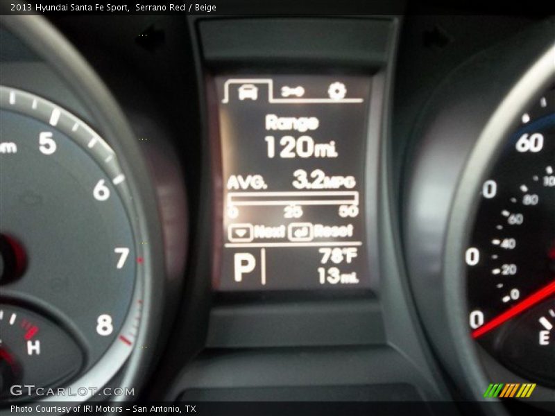 Serrano Red / Beige 2013 Hyundai Santa Fe Sport