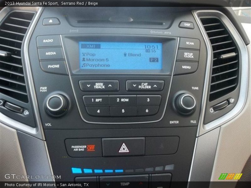 Serrano Red / Beige 2013 Hyundai Santa Fe Sport