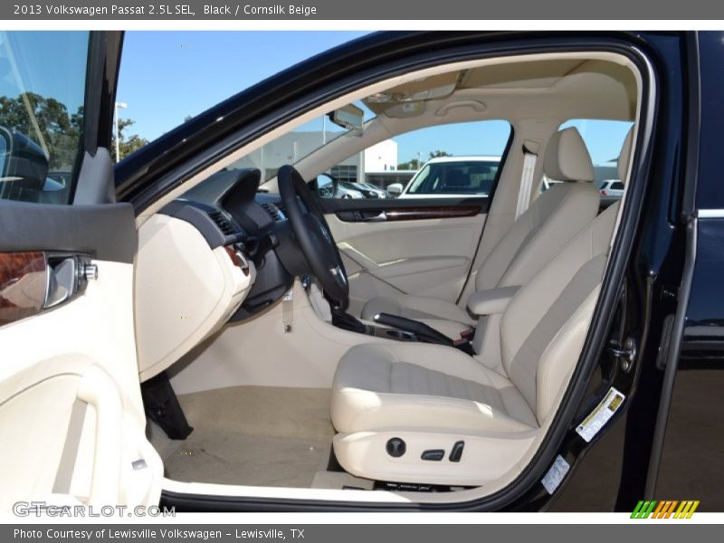 Black / Cornsilk Beige 2013 Volkswagen Passat 2.5L SEL