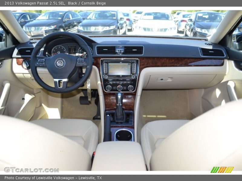 Black / Cornsilk Beige 2013 Volkswagen Passat 2.5L SEL
