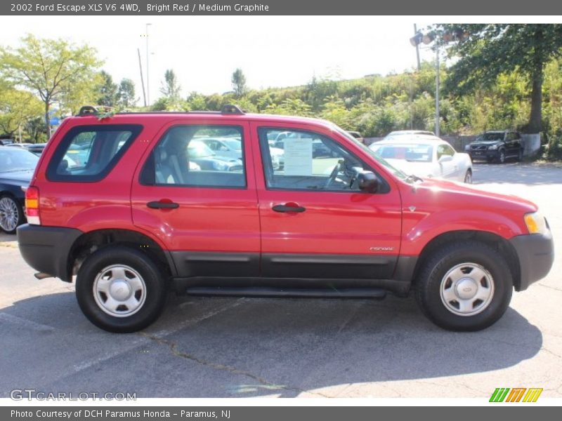 Bright Red / Medium Graphite 2002 Ford Escape XLS V6 4WD