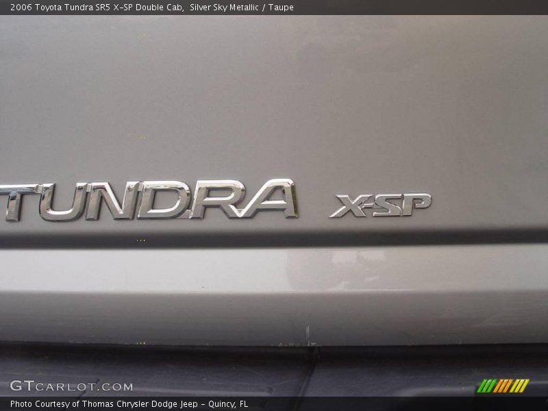 Silver Sky Metallic / Taupe 2006 Toyota Tundra SR5 X-SP Double Cab