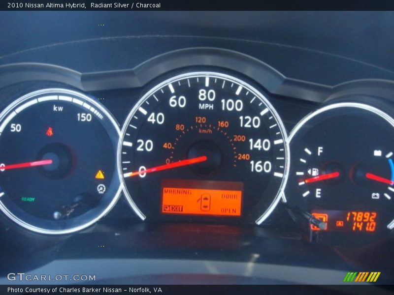 Radiant Silver / Charcoal 2010 Nissan Altima Hybrid