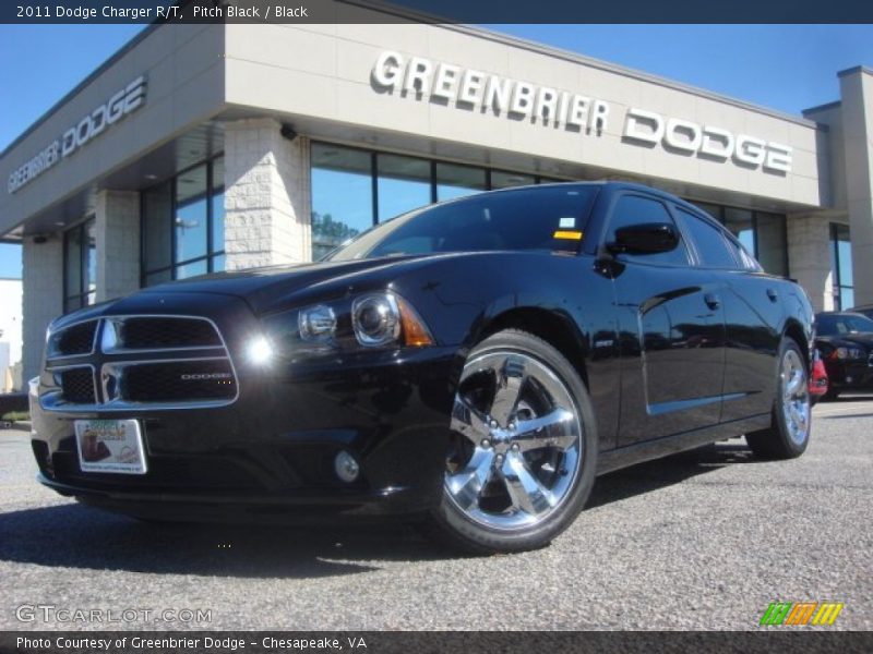Pitch Black / Black 2011 Dodge Charger R/T