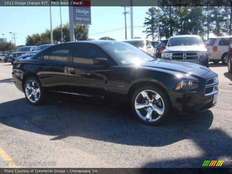 Pitch Black / Black 2011 Dodge Charger R/T