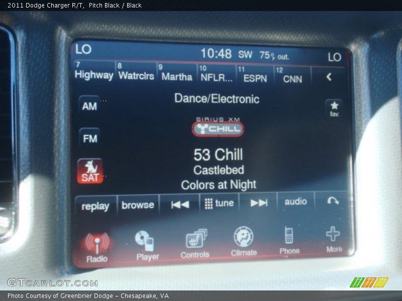 Pitch Black / Black 2011 Dodge Charger R/T