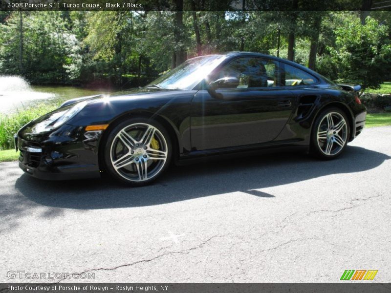 Black / Black 2008 Porsche 911 Turbo Coupe