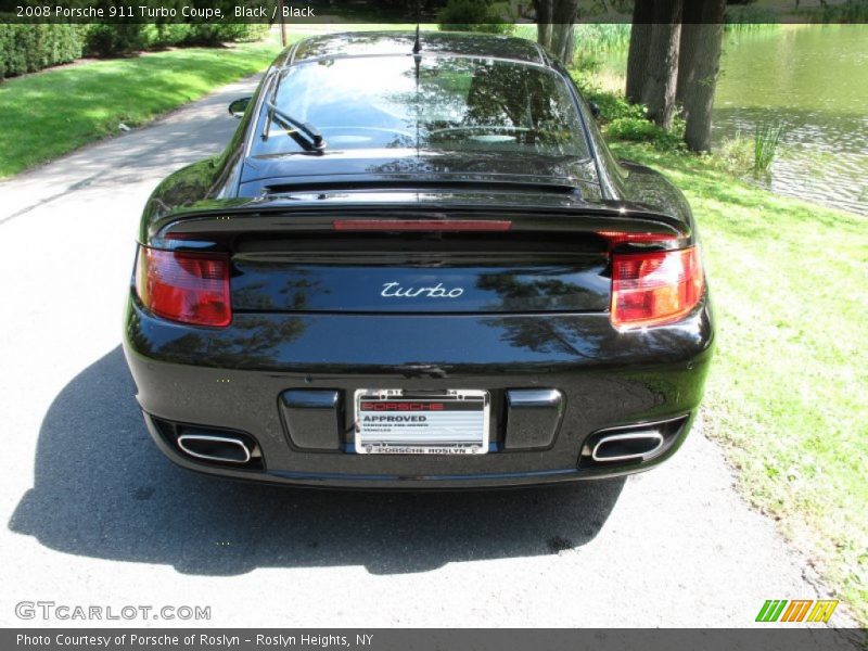 Black / Black 2008 Porsche 911 Turbo Coupe