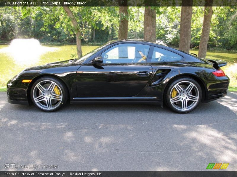 Black / Black 2008 Porsche 911 Turbo Coupe