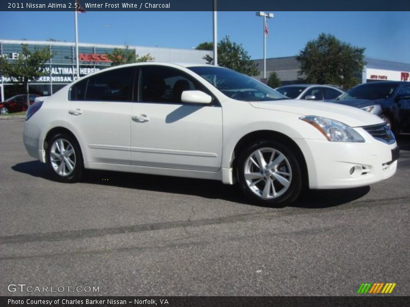 Winter Frost White / Charcoal 2011 Nissan Altima 2.5