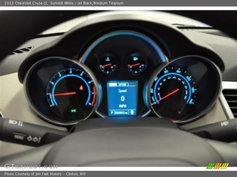 Summit White / Jet Black/Medium Titanium 2013 Chevrolet Cruze LS