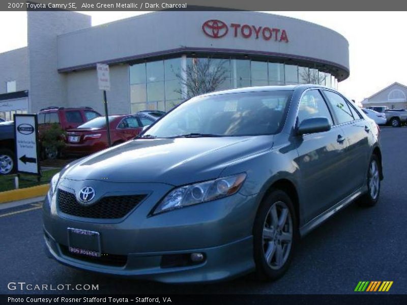 Aloe Green Metallic / Dark Charcoal 2007 Toyota Camry SE