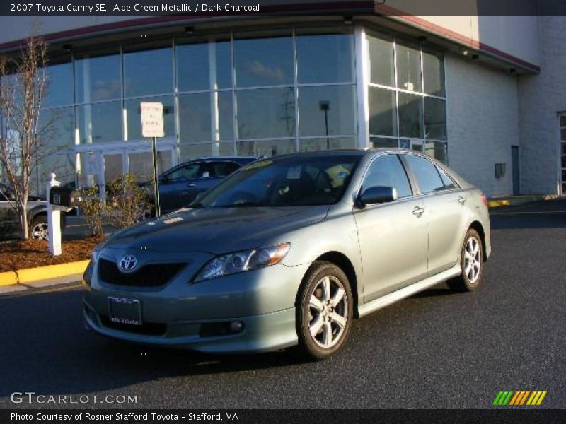 Aloe Green Metallic / Dark Charcoal 2007 Toyota Camry SE