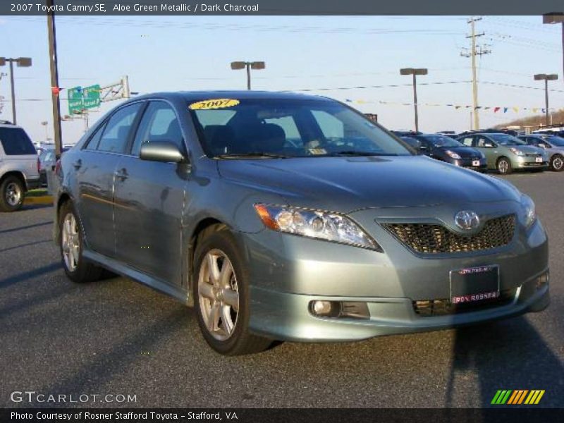 Aloe Green Metallic / Dark Charcoal 2007 Toyota Camry SE