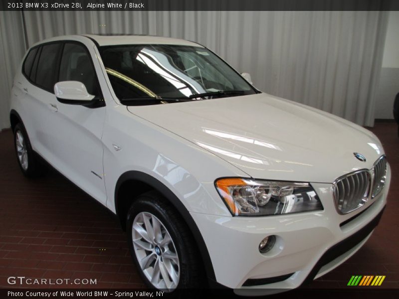 Alpine White / Black 2013 BMW X3 xDrive 28i