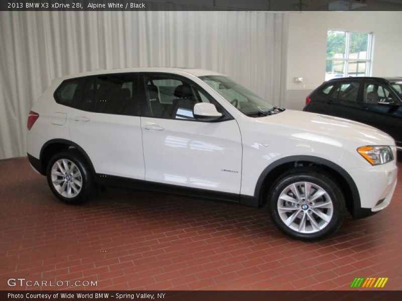 Alpine White / Black 2013 BMW X3 xDrive 28i