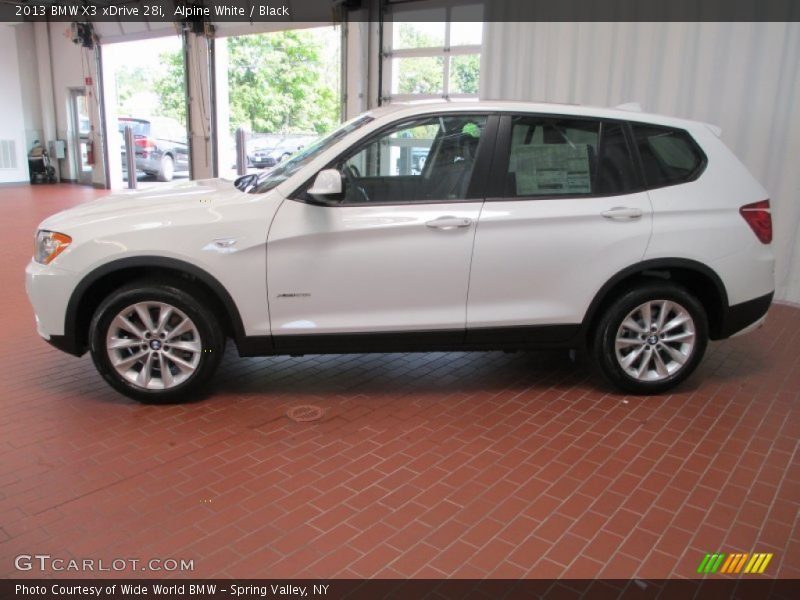 Alpine White / Black 2013 BMW X3 xDrive 28i