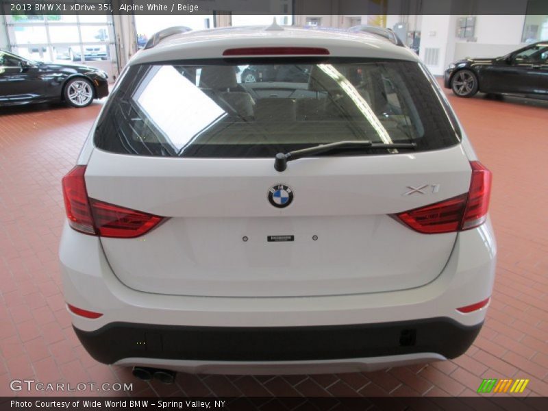 Alpine White / Beige 2013 BMW X1 xDrive 35i