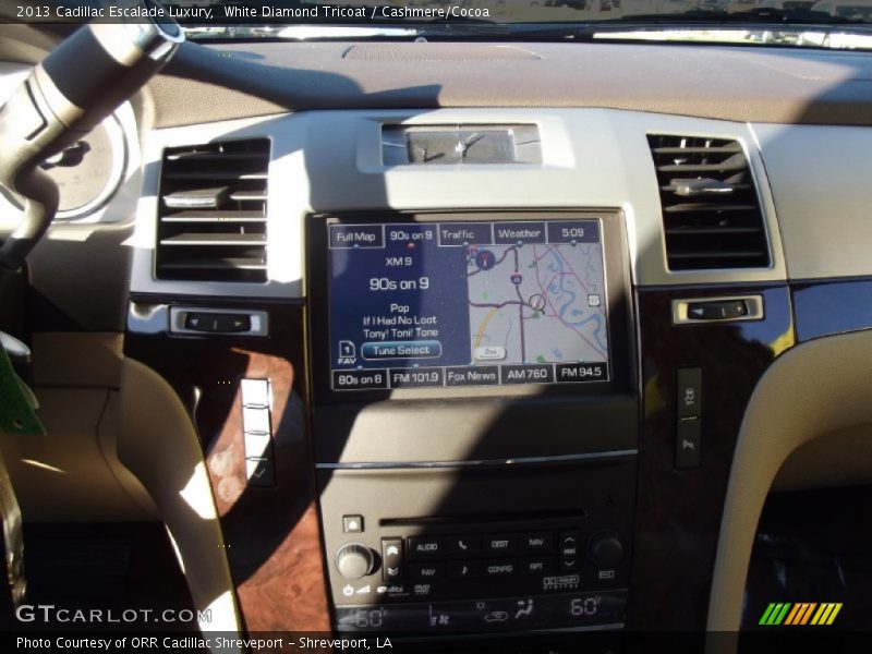 White Diamond Tricoat / Cashmere/Cocoa 2013 Cadillac Escalade Luxury