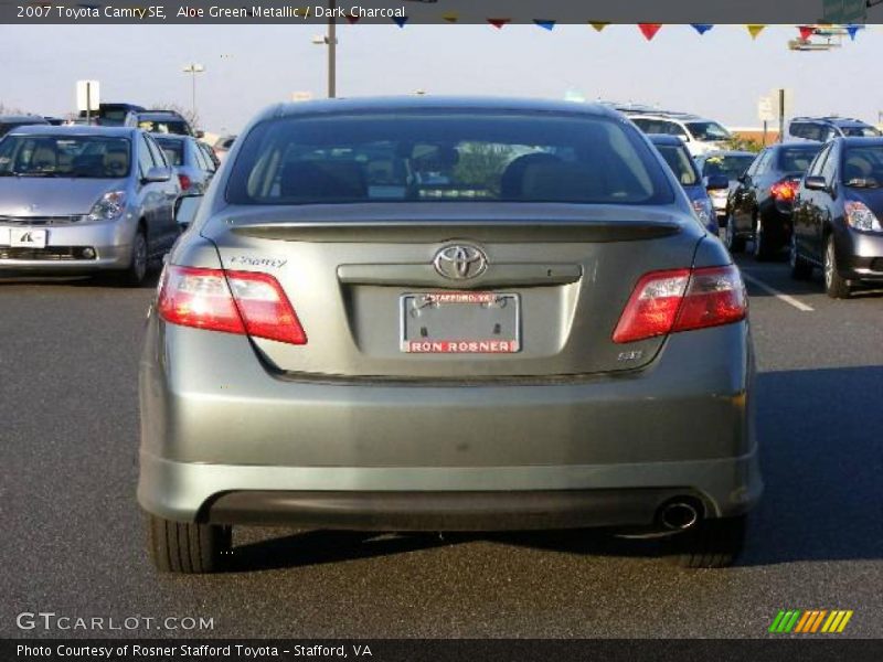 Aloe Green Metallic / Dark Charcoal 2007 Toyota Camry SE