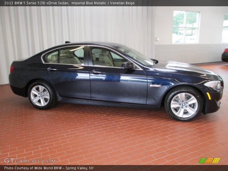 Imperial Blue Metallic / Venetian Beige 2013 BMW 5 Series 528i xDrive Sedan