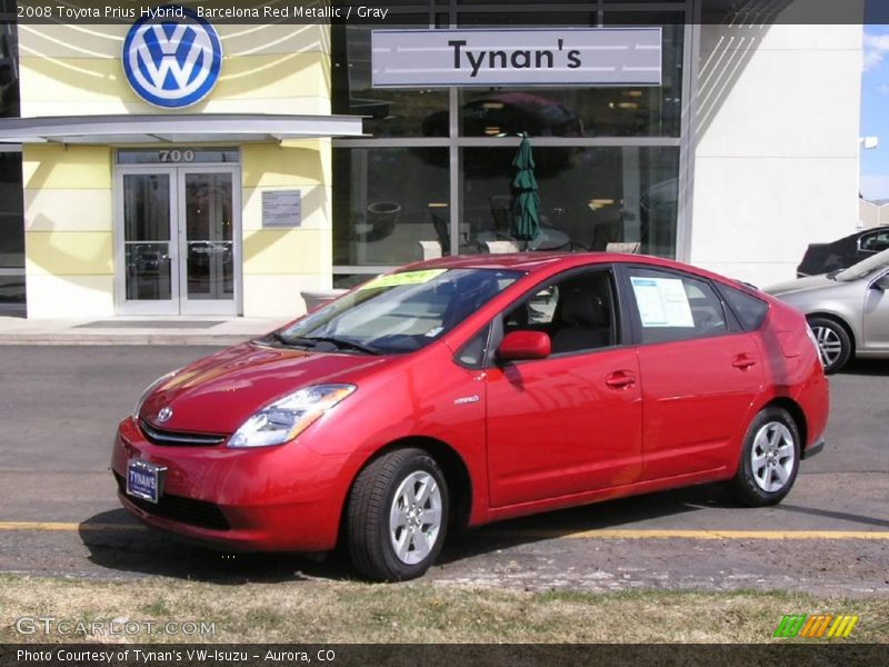 Barcelona Red Metallic / Gray 2008 Toyota Prius Hybrid