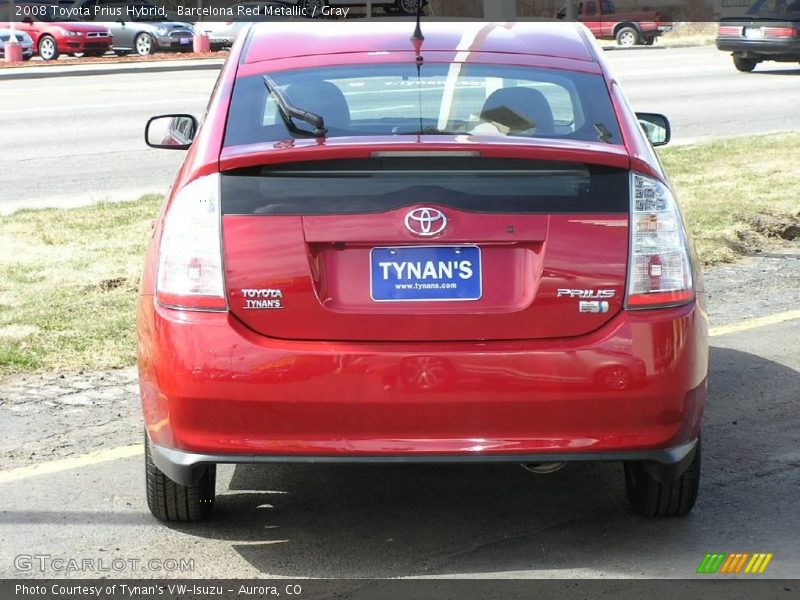 Barcelona Red Metallic / Gray 2008 Toyota Prius Hybrid