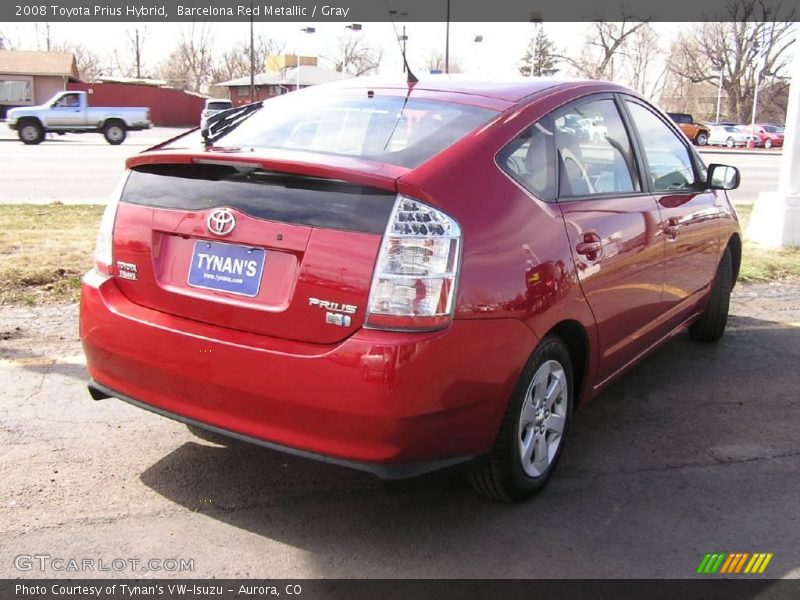 Barcelona Red Metallic / Gray 2008 Toyota Prius Hybrid
