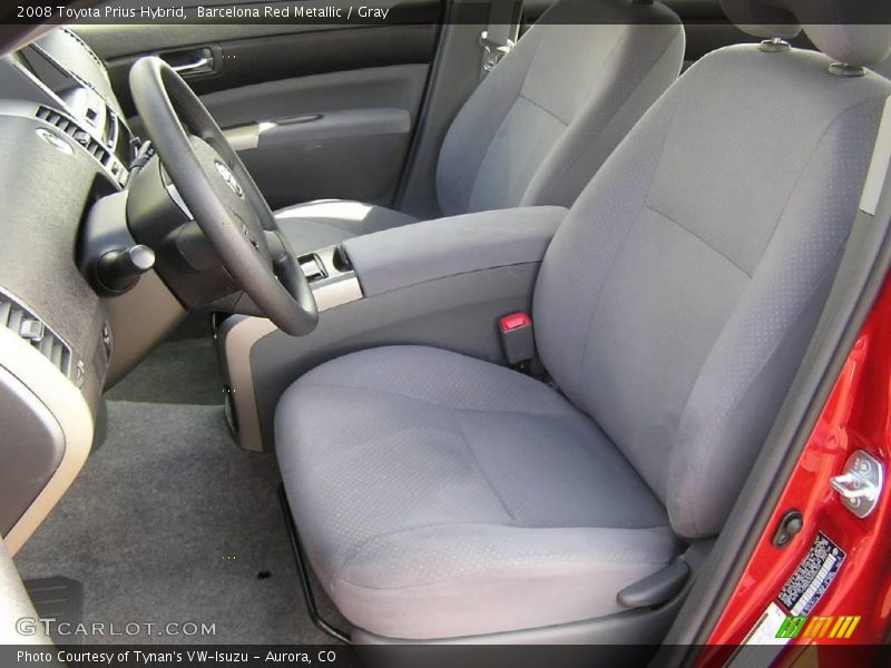 Barcelona Red Metallic / Gray 2008 Toyota Prius Hybrid